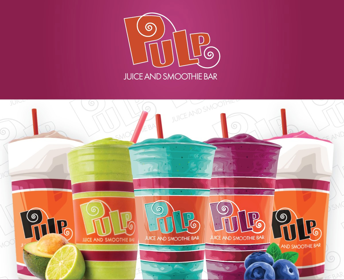 Pulp Juice & Smoothie Bar assorted smoothies